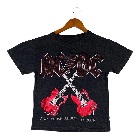 Unbranded | Shirts | Vintage Acdc Album Rock Band 3d Guitars Stones ...